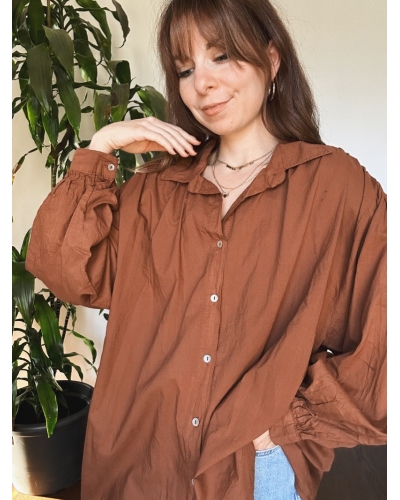 Chemise oversize en coton