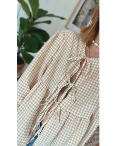 Blouse à motifs vichy